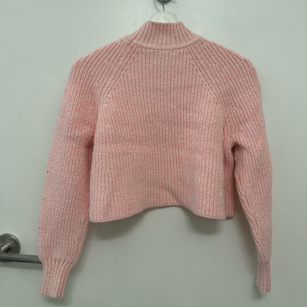 Club Monaco Cropped Knit Ribbed Sweater - Picture 7 of 7